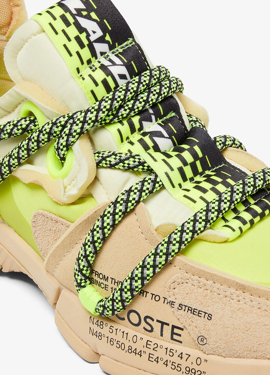 Бежеві Осінні кросівки Lacoste L003 RUNWAY