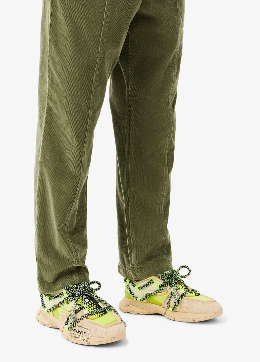 Бежеві Осінні кросівки Lacoste L003 RUNWAY