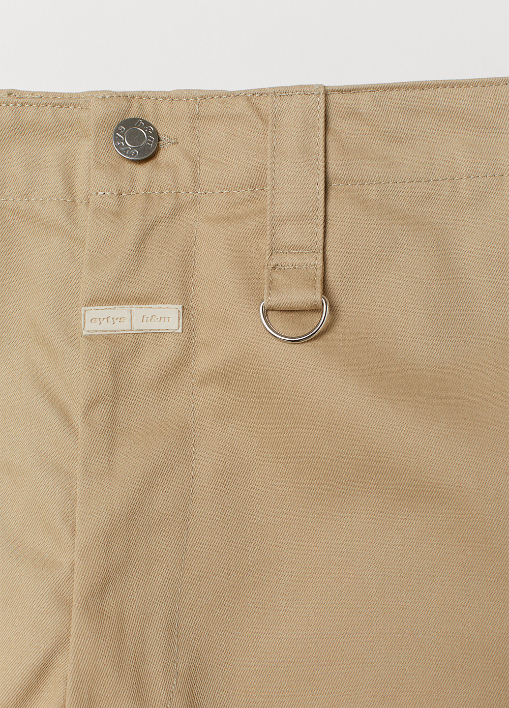 Песочные кэжуал демисезонные прямые брюки H&M