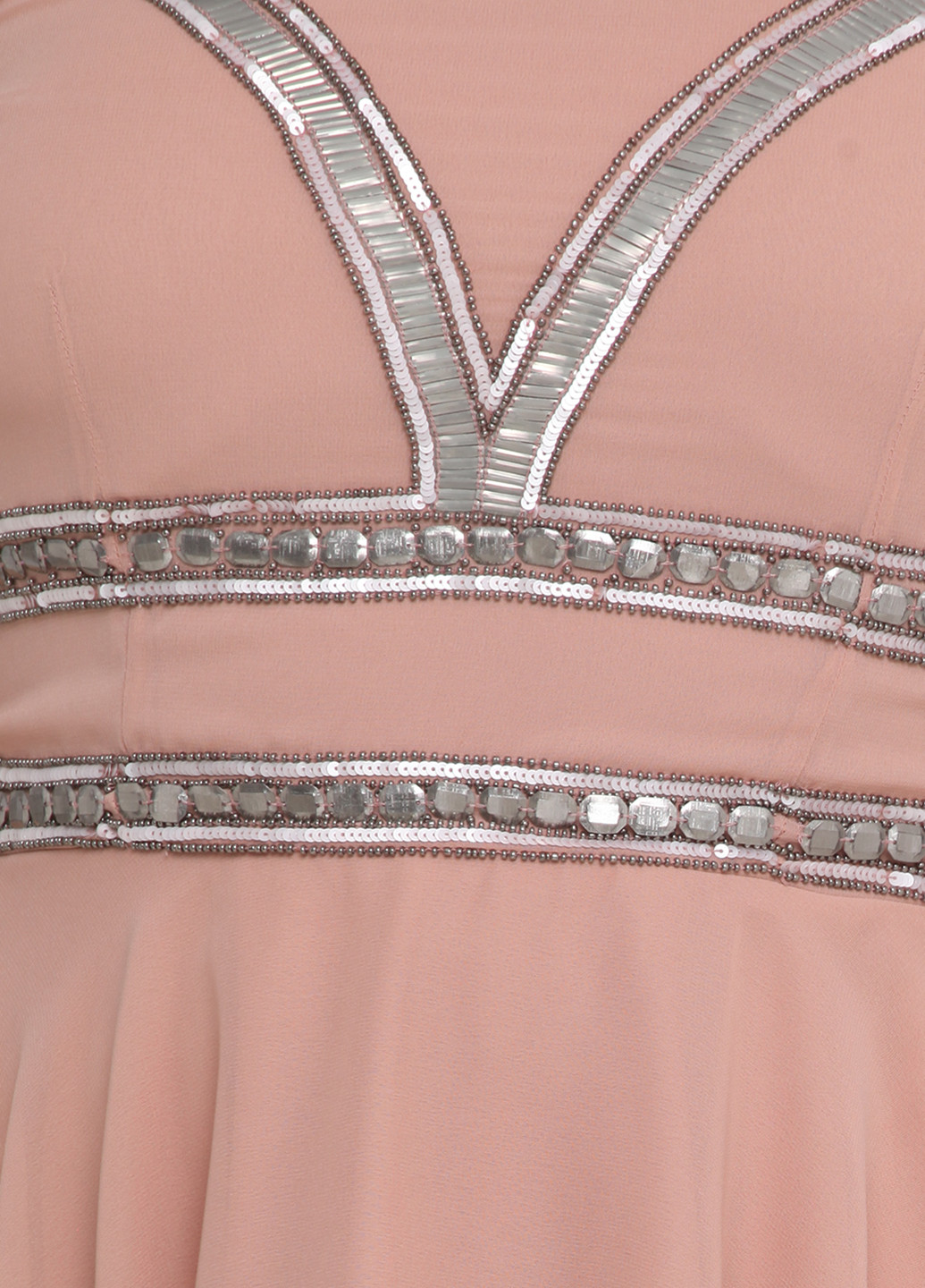 Пудровое коктейльное платье Love Drobe однотонное