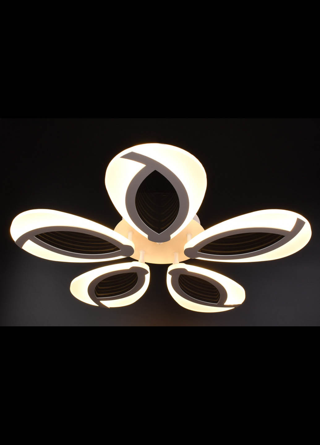 Люстра стельова LED з пультом A2701 / 5-wh Білий 8х59х59 см. Handmade (234539959)