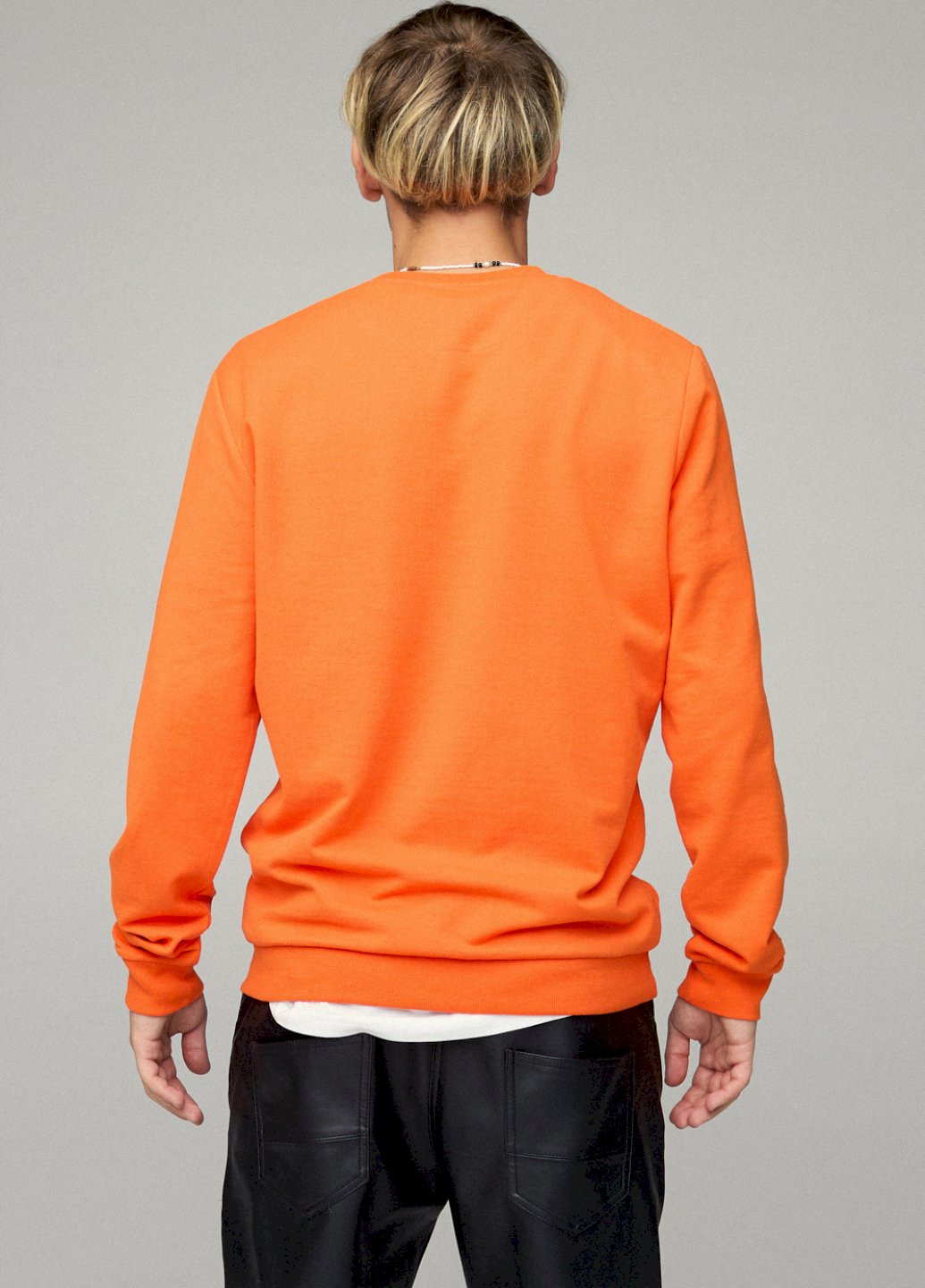 Оранжевый свитшот мужской basic /no flis/ YAPPI (252259270)