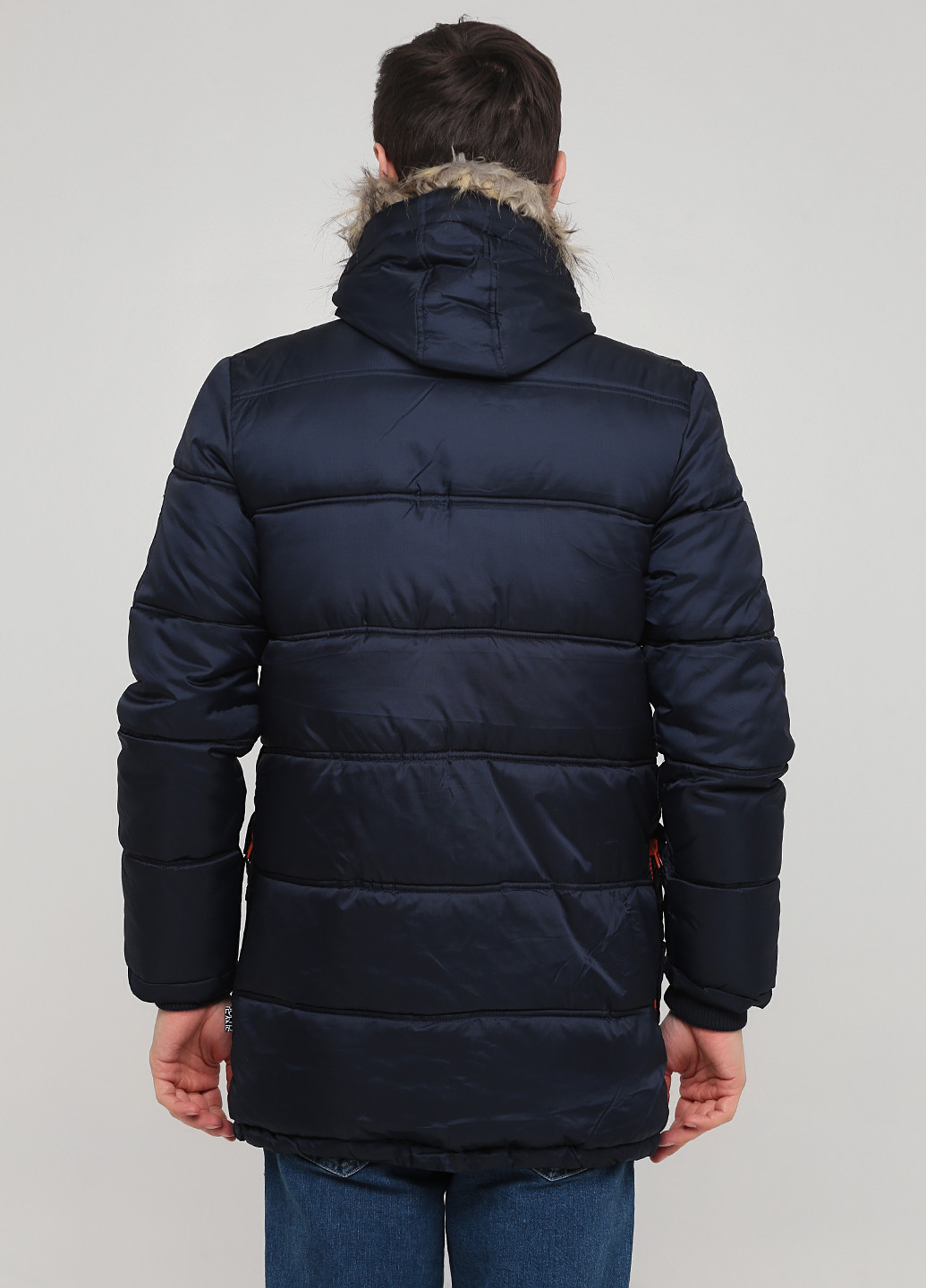 Темно-серая зимняя куртка Solid