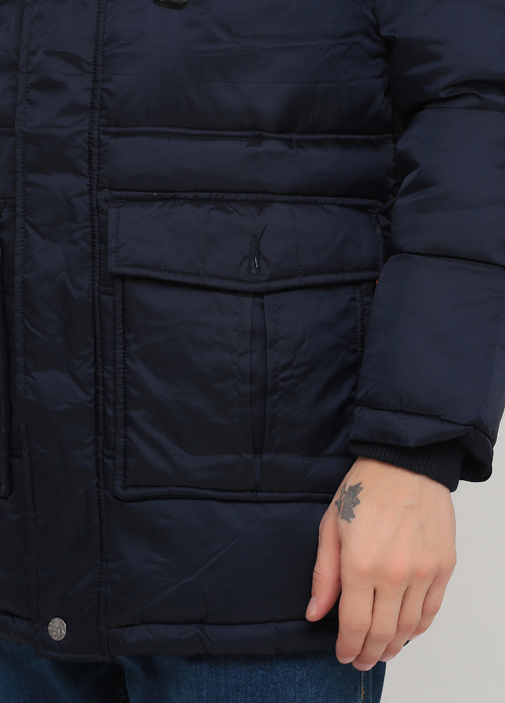 Темно-серая зимняя куртка Solid