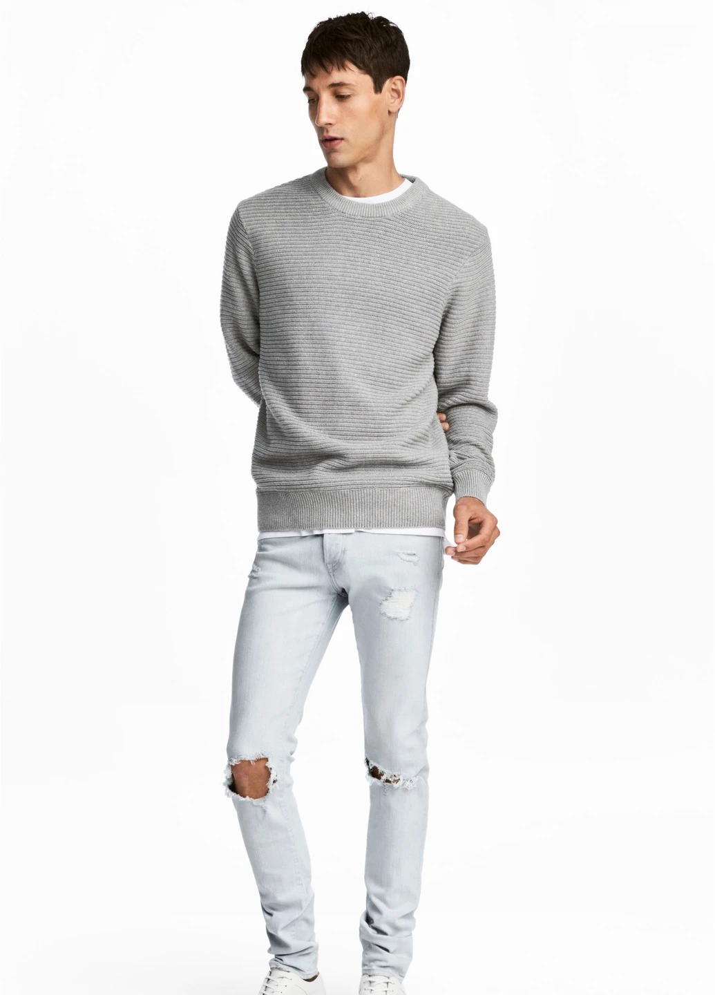 Голубые джинси,блакитний, H&M