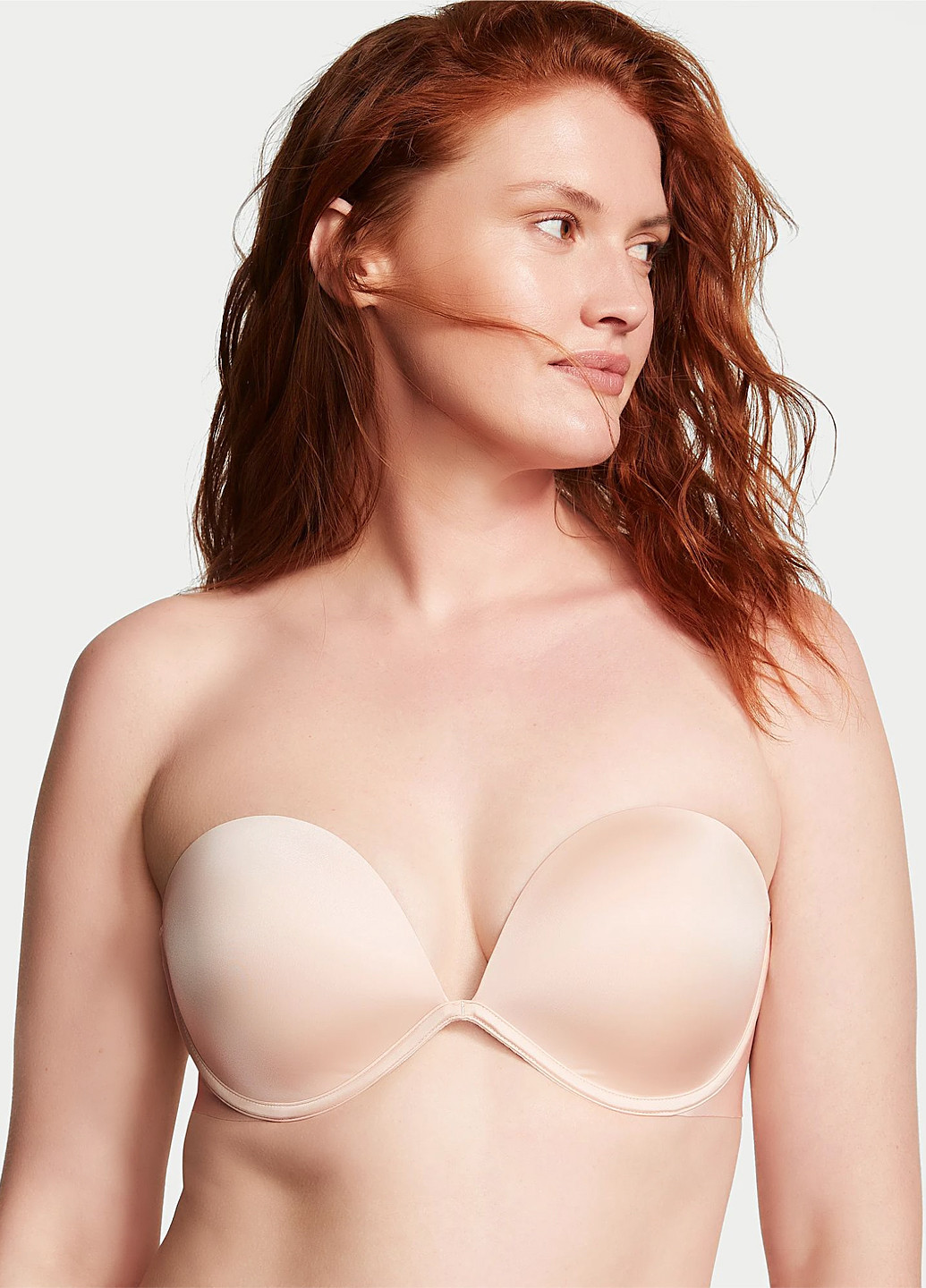 Бежевий бюстгальтер Victoria's Secret з кісточками еластан