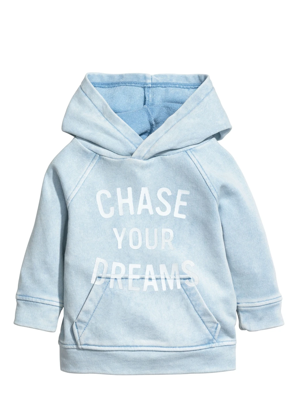 Худі,блакитний з принтом, H&M (255192223)