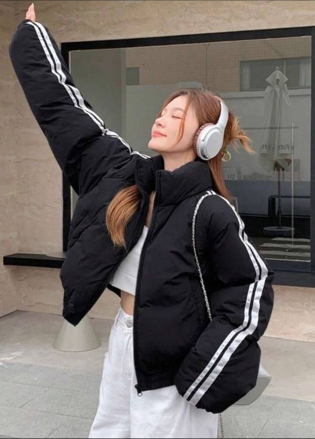 Чорна демісезонна куртка No Brand