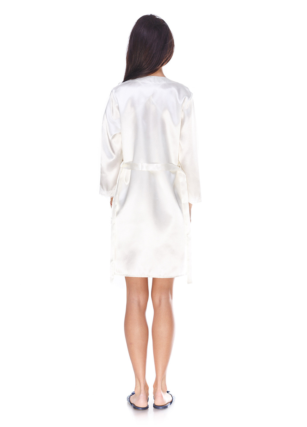 Перловий демісезонний комплект (нічна сорочка, халат) Fleri
