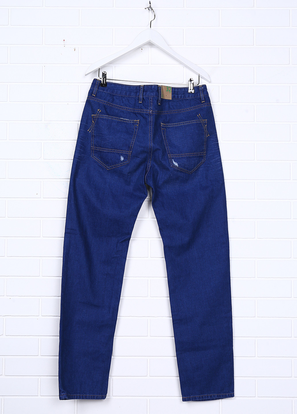 Джинси United Colors of Benetton прямі однотонні сині джинсові