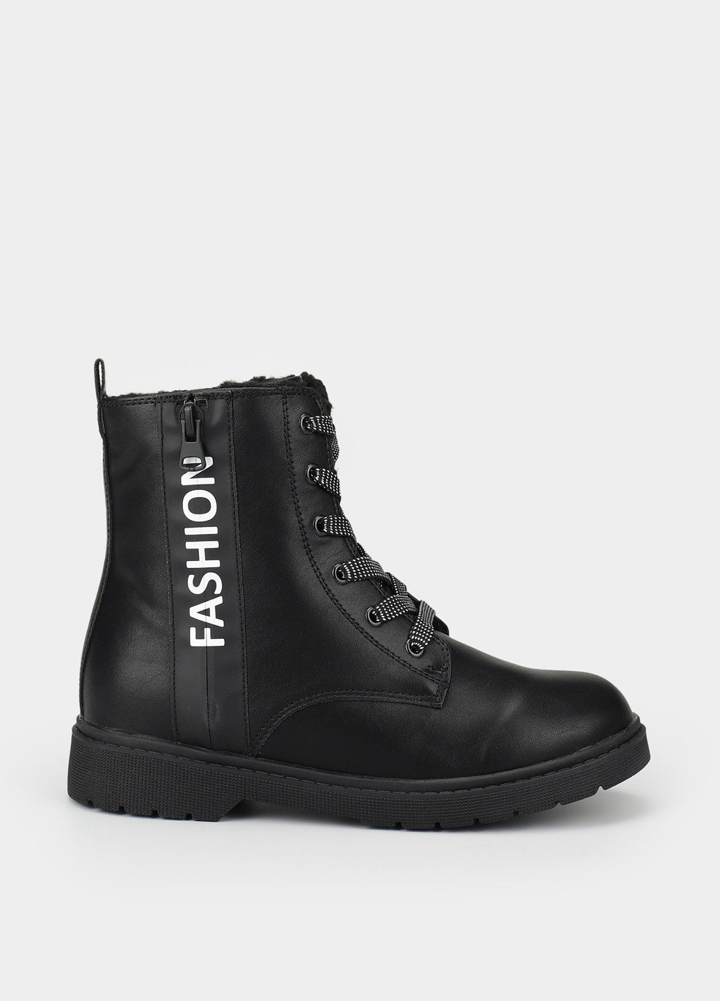 Черно-белые кэжуал осенние ботинки Braska