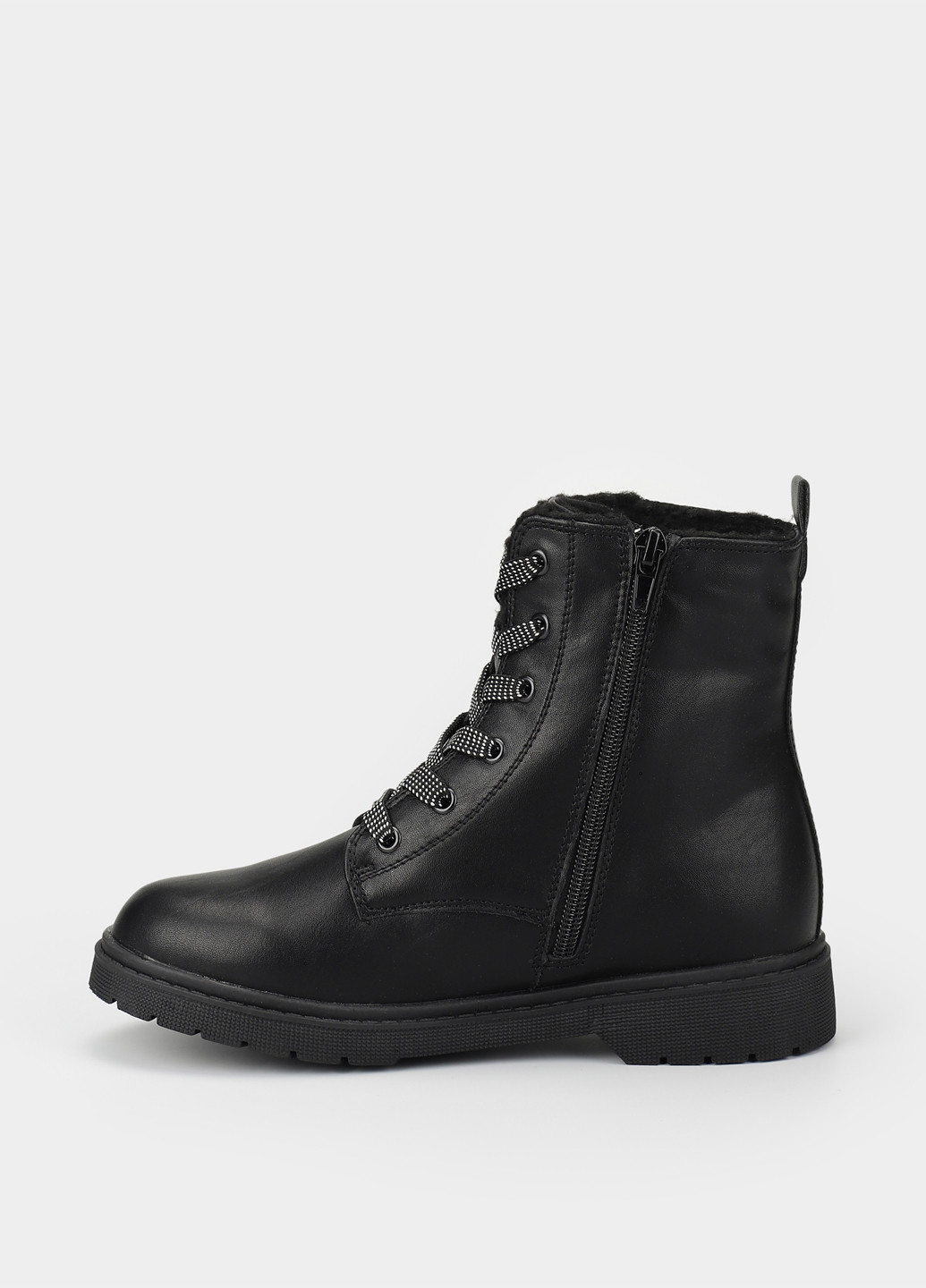 Черно-белые кэжуал осенние ботинки Braska