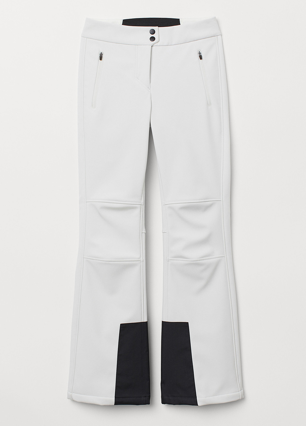 Белые спортивные демисезонные клеш брюки H&M SPORT