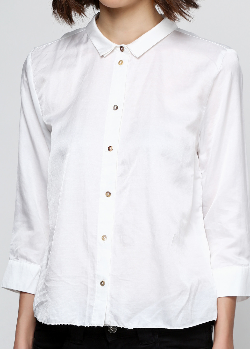 Белая классическая рубашка однотонная And Less
