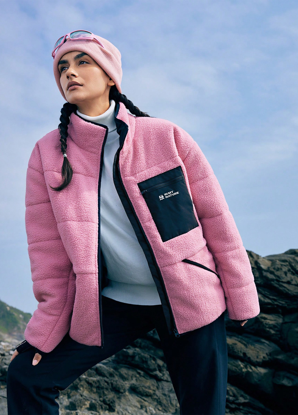 Рожева демісезонна куртка SHEIN