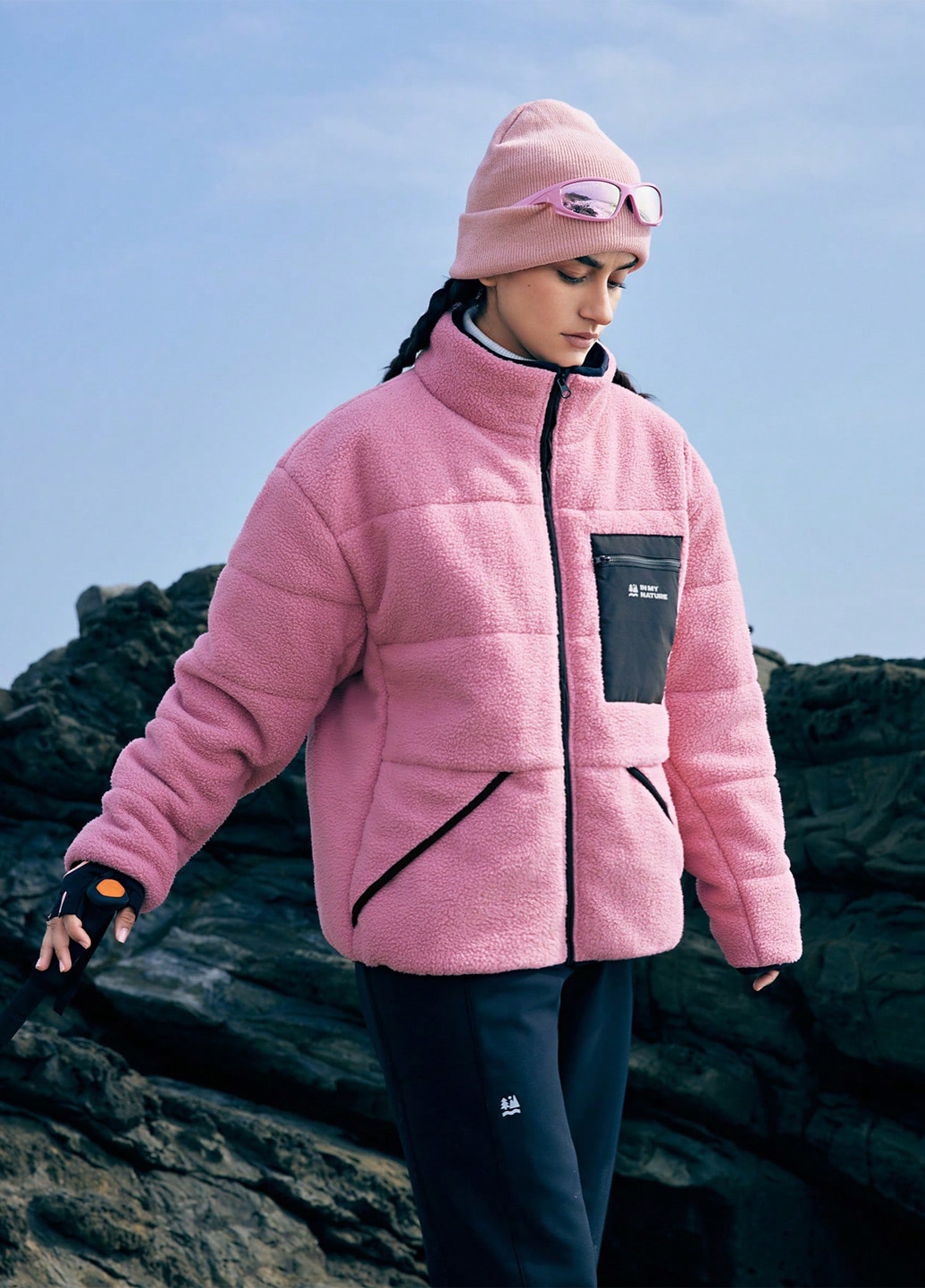 Рожева демісезонна куртка SHEIN