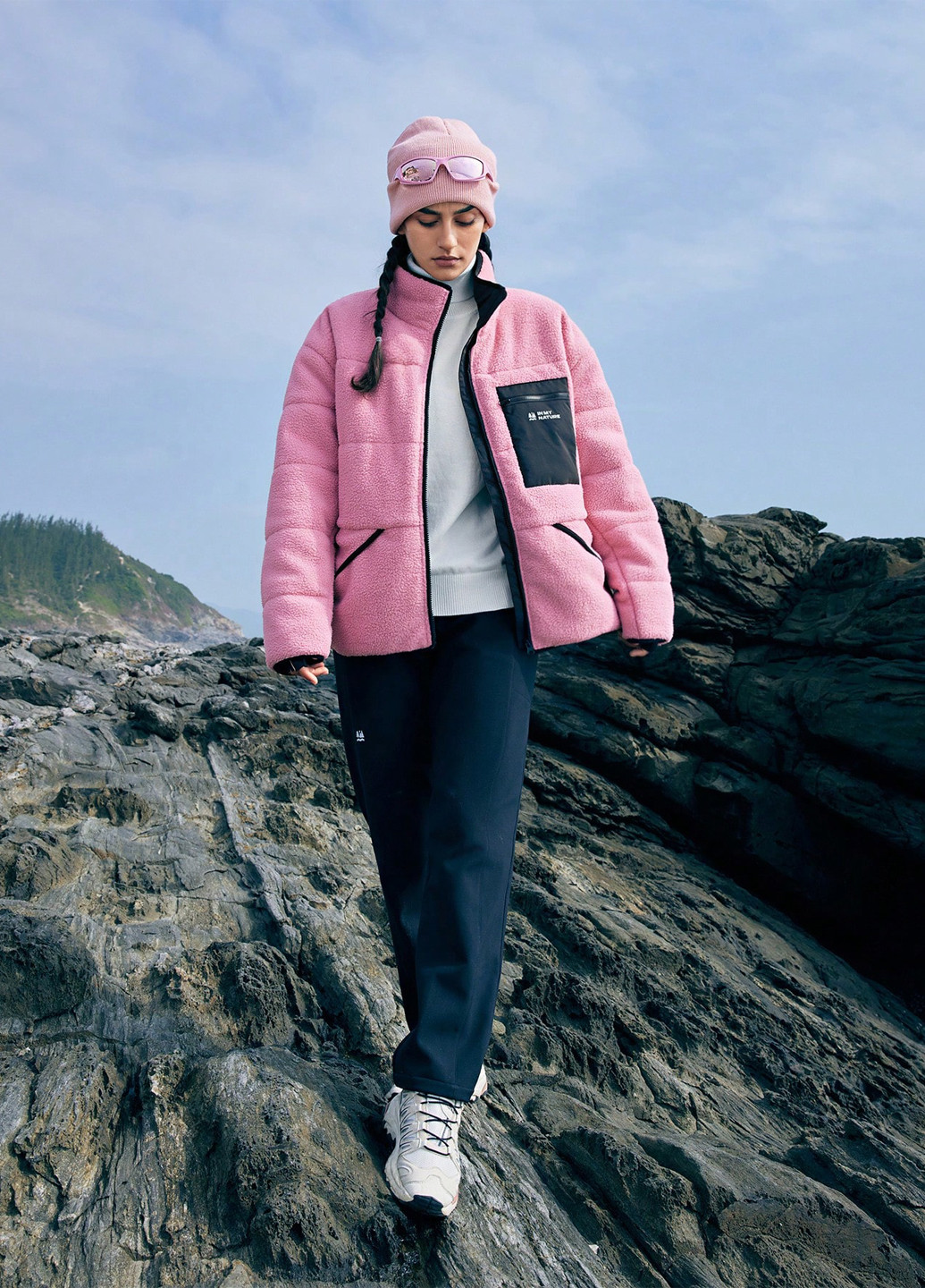 Рожева демісезонна куртка SHEIN