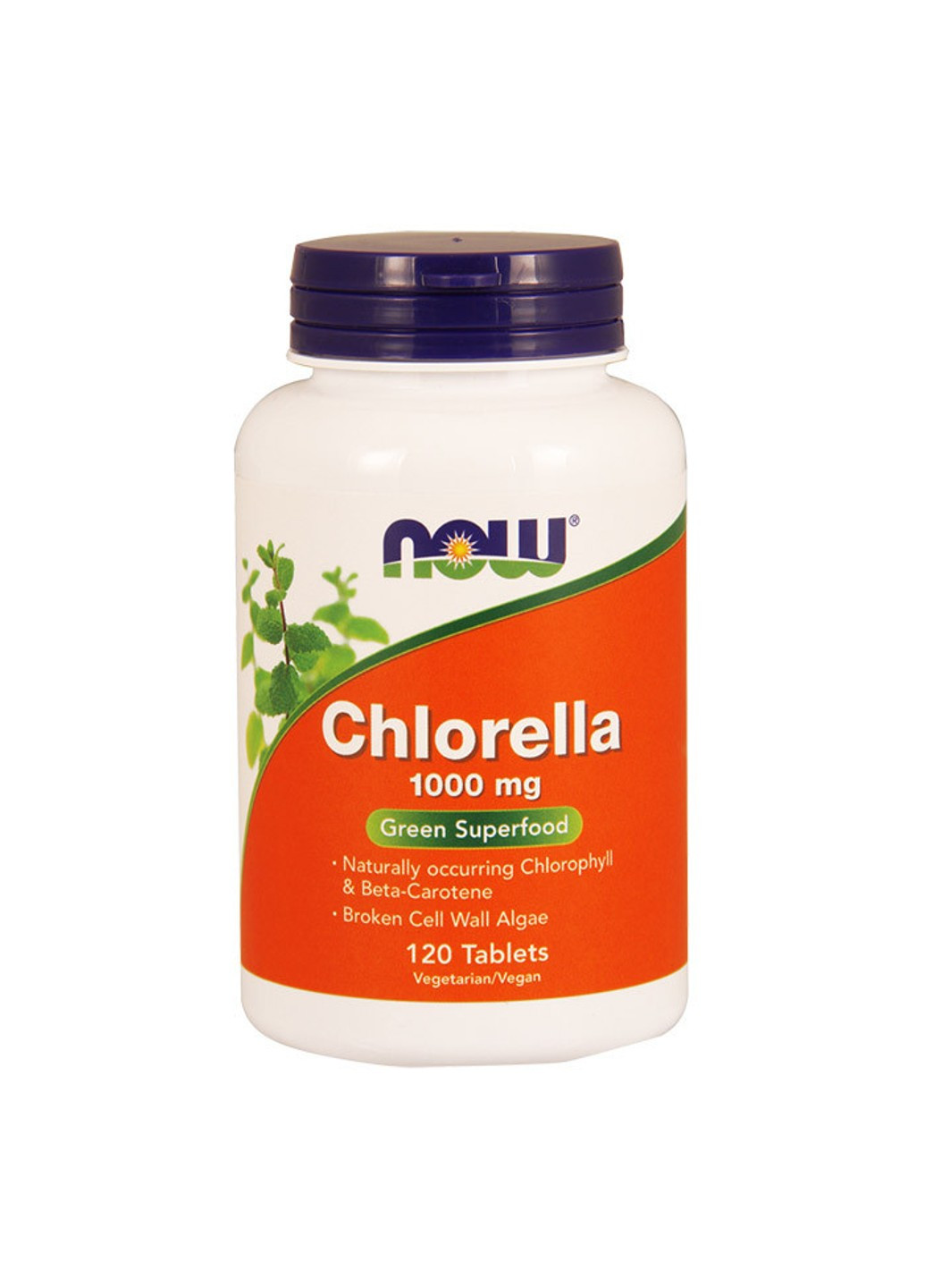 Хлорелла Chlorella 1000 mg (120 таб) нау фудс Now Foods (255410454)