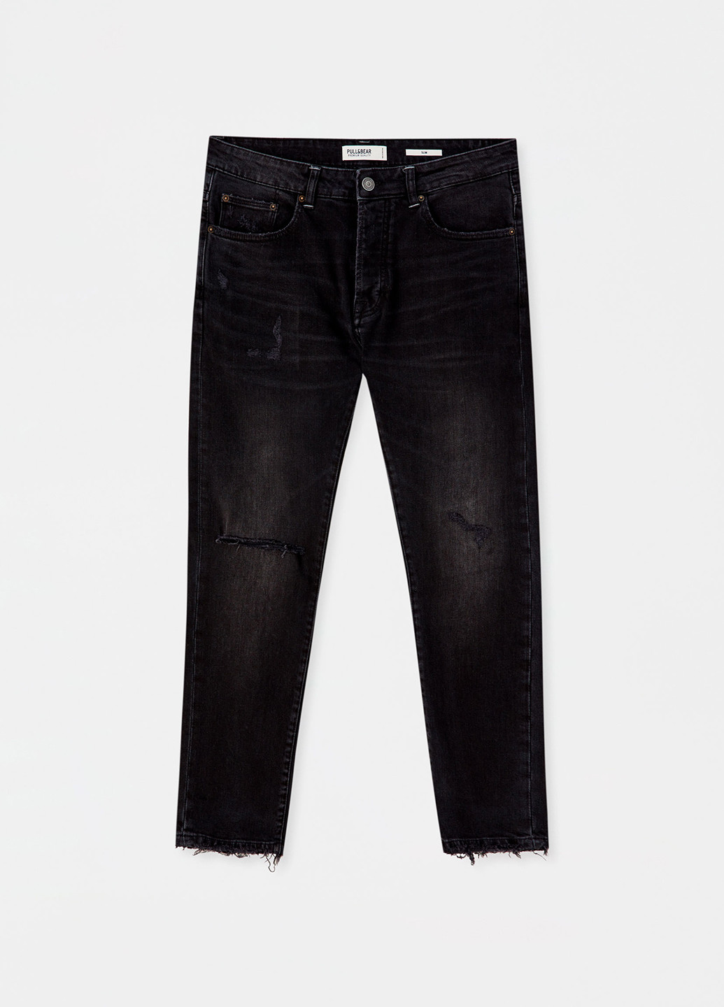 Черные демисезонные джинсы Pull&Bear