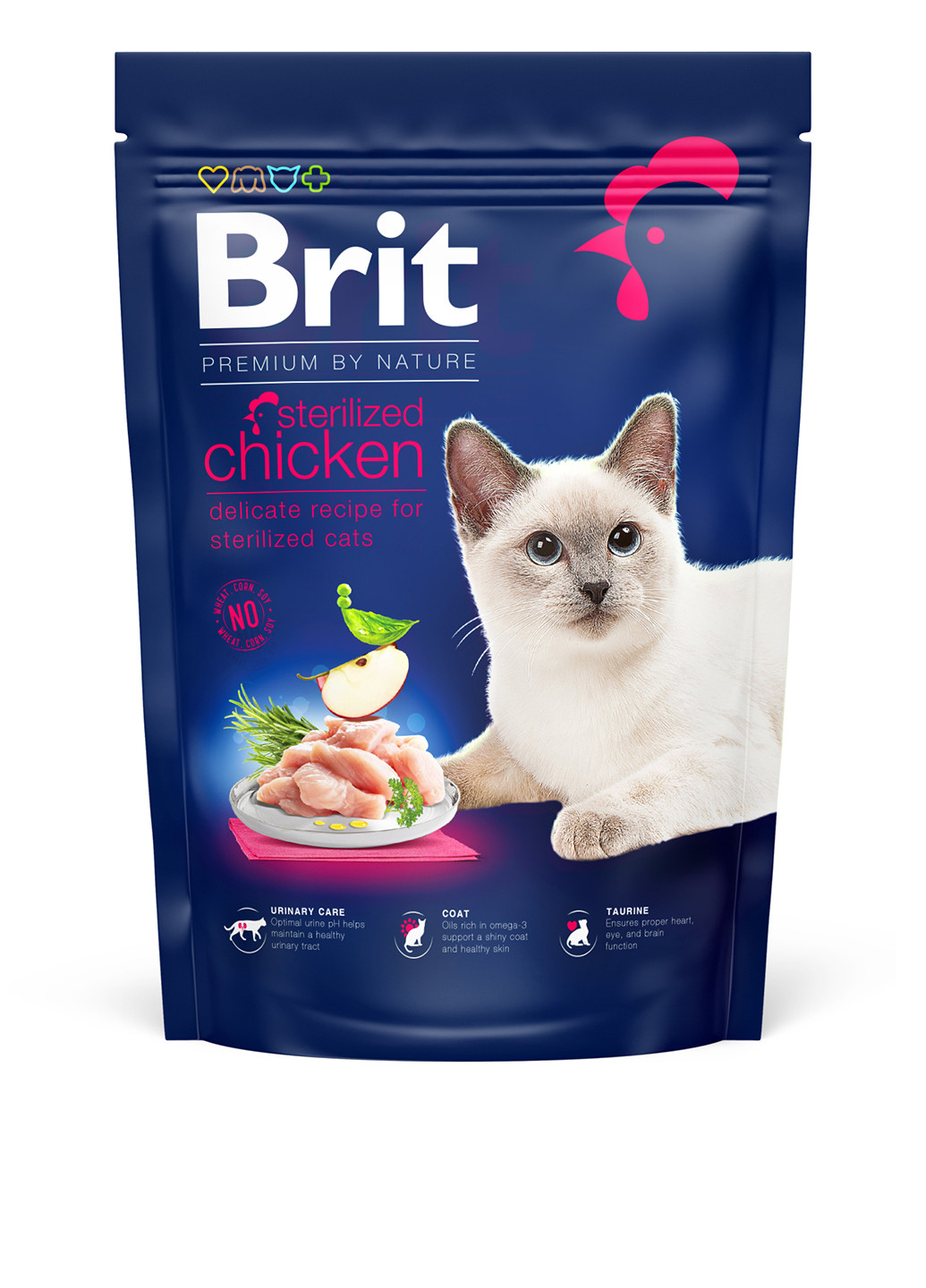 Сухой корм Cat Sterilised с курицей, 800 г Brit Premium (252461500)