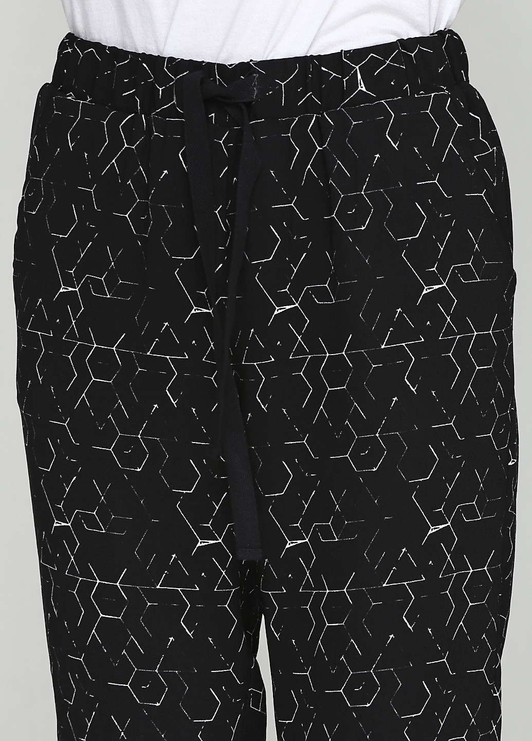 Черные кэжуал демисезонные прямые брюки Ichi