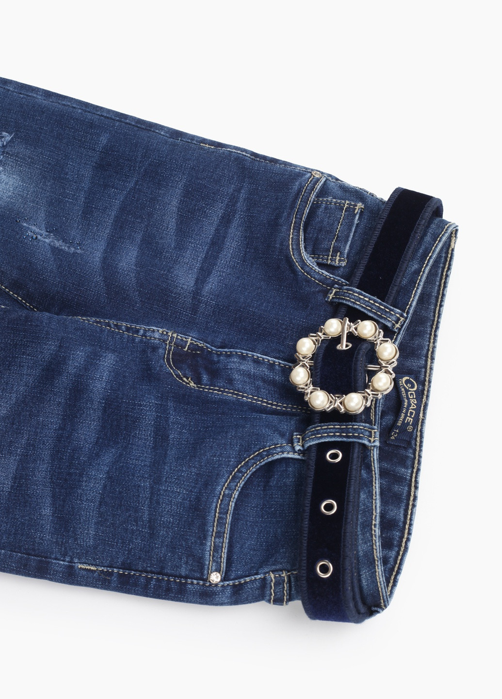 Синие демисезонные джинсы Grace