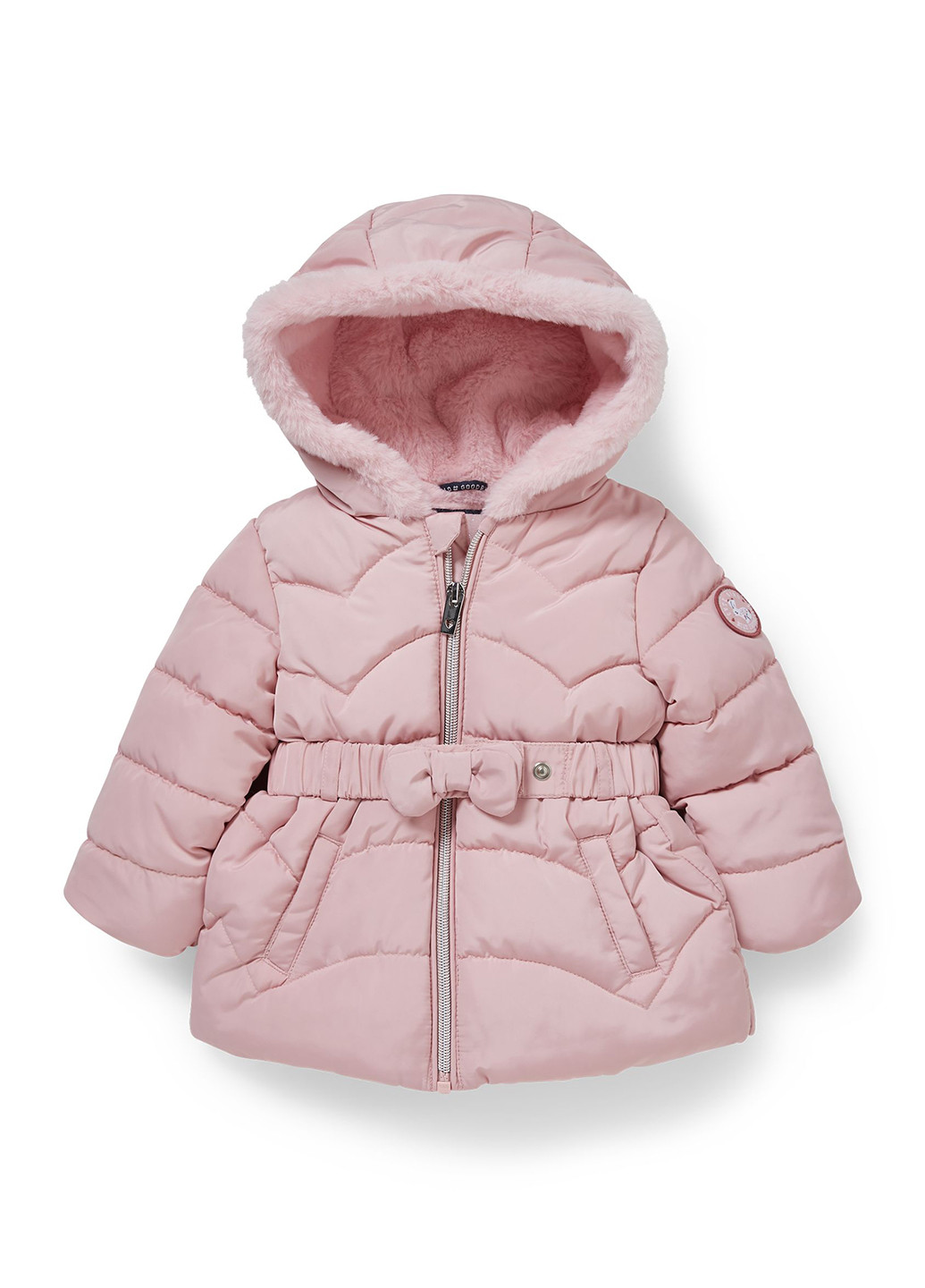 Светло-розовая зимняя куртка C&A