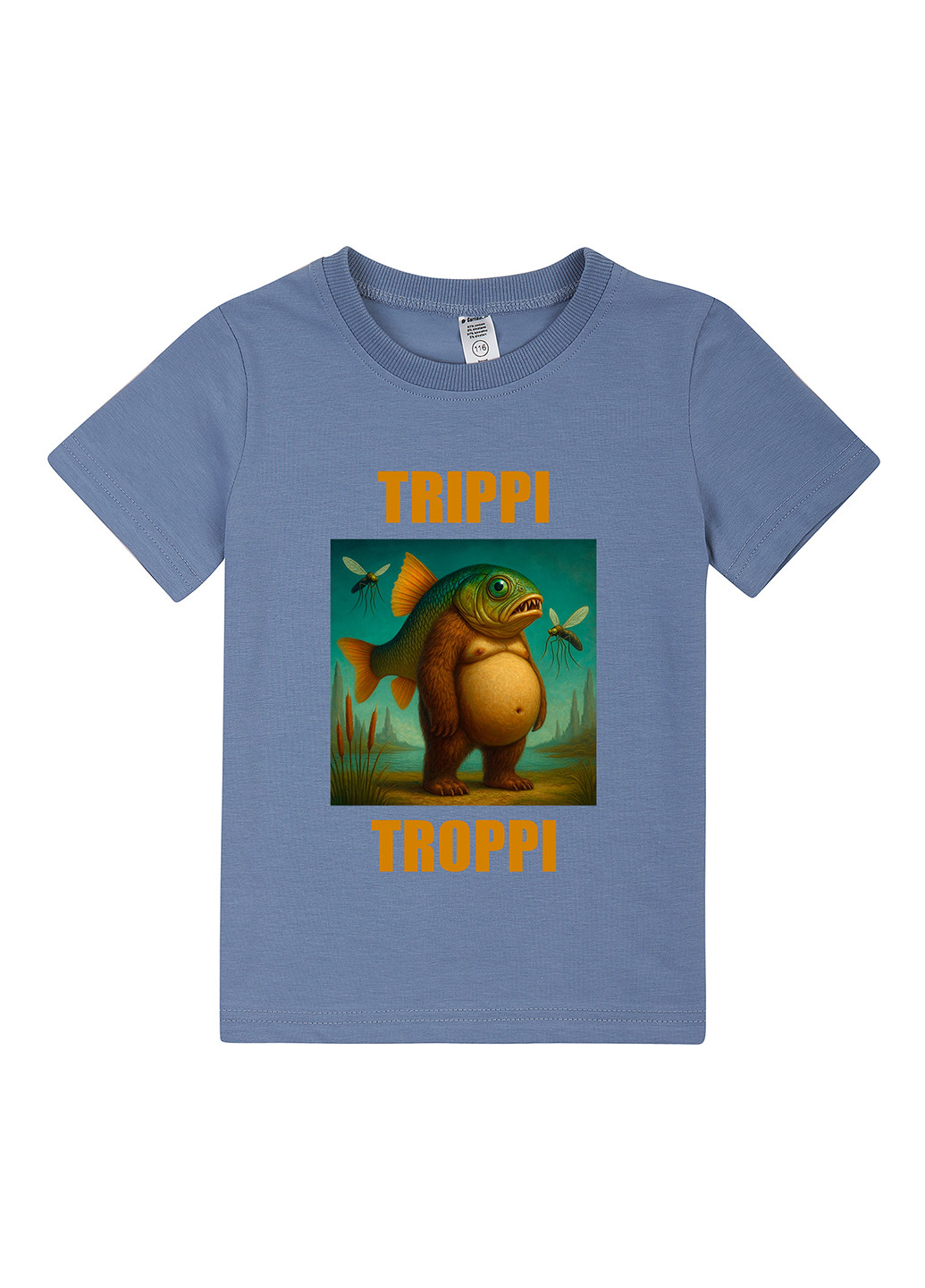 Синяя летняя футболка Garnamama