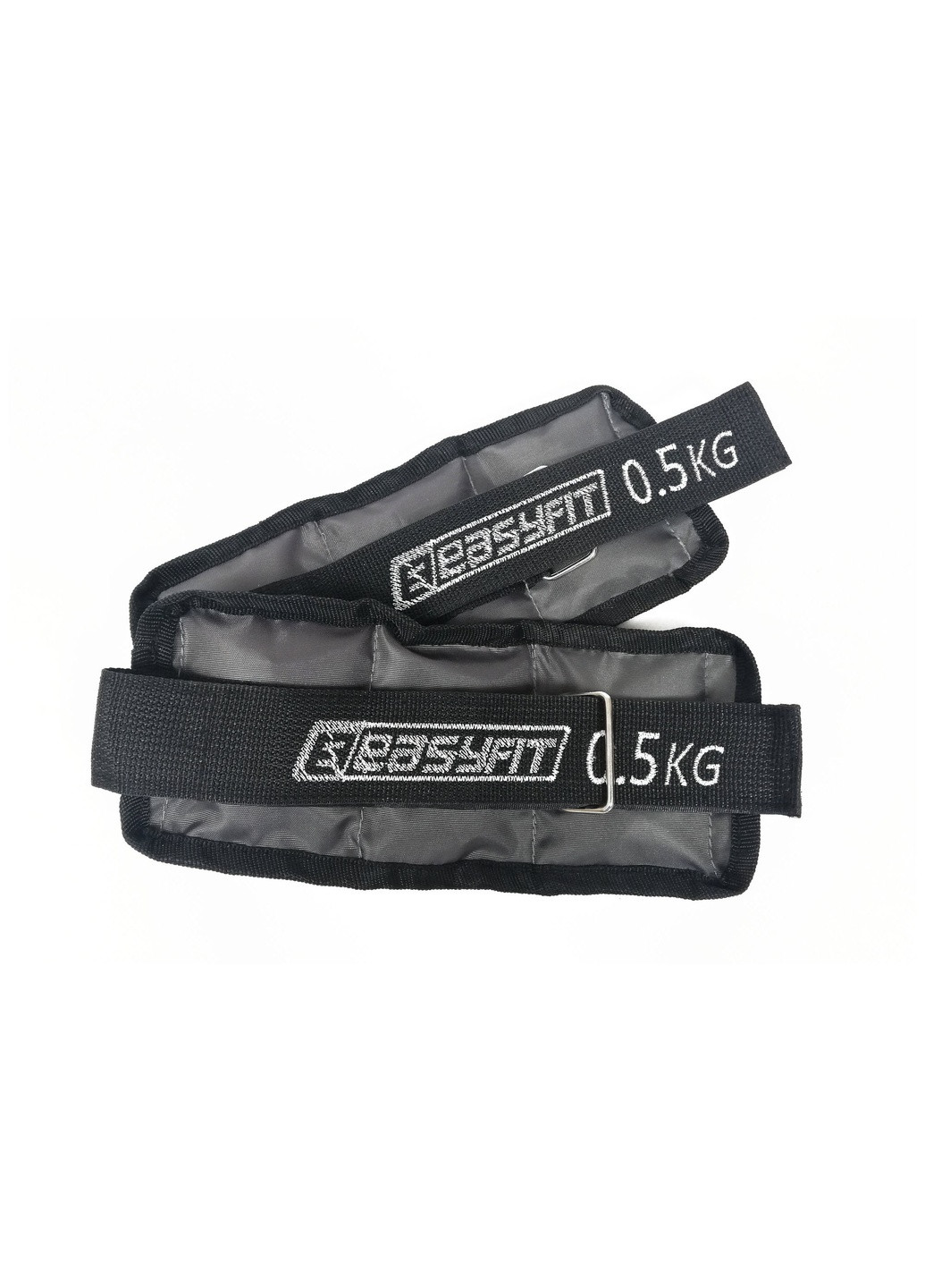 Обтяжувачі Metal 2 шт по 0,5 кг з фіксованою вагою (манжети для рук і ніг з металевим наповнювачем) EF-WA-0-5 EasyFit (240690995)