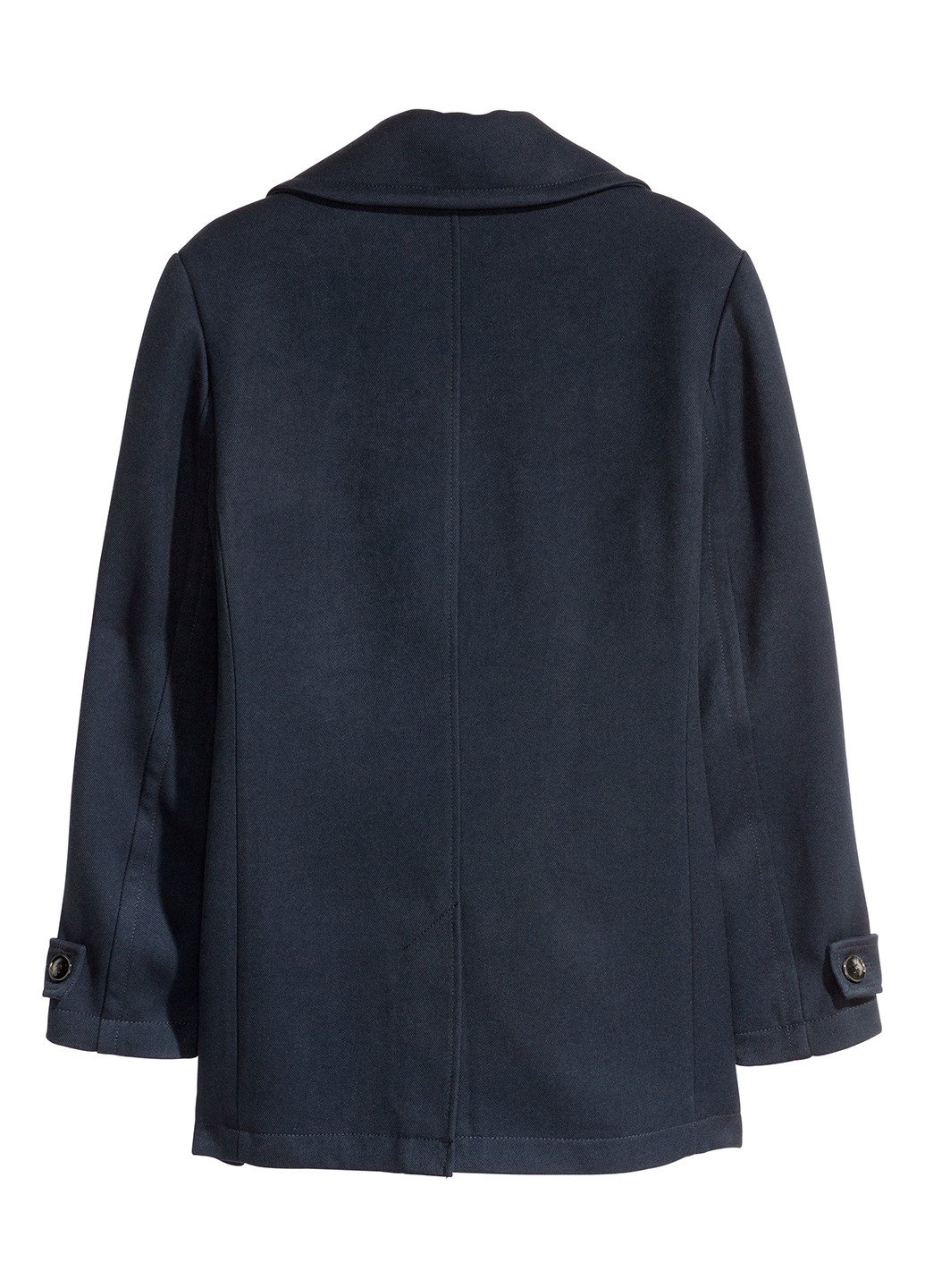 Темно-синее демисезонное Пальто двубортное H&M