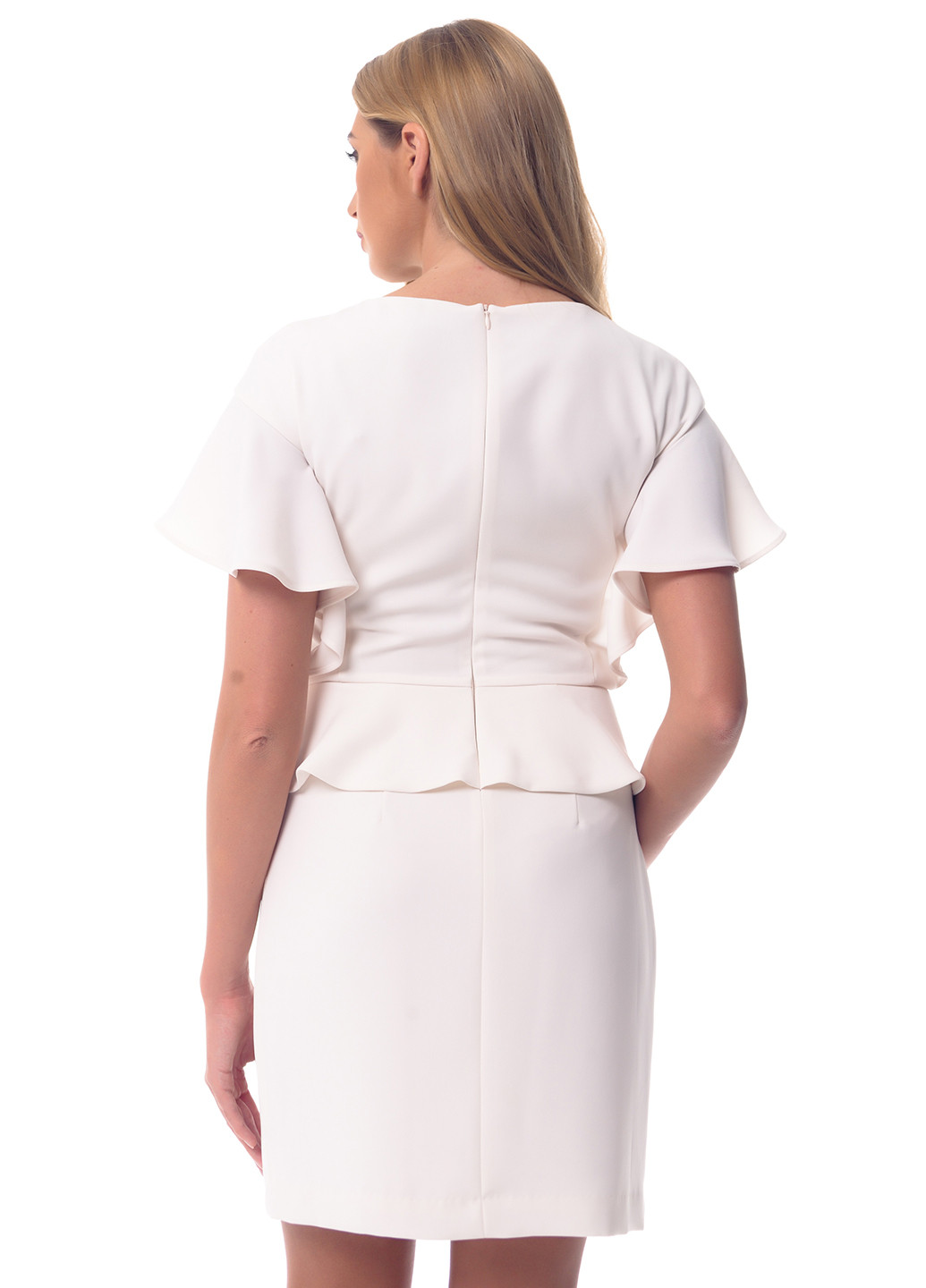 Світло-бежева кежуал сукня футляр GENEVIE однотонна