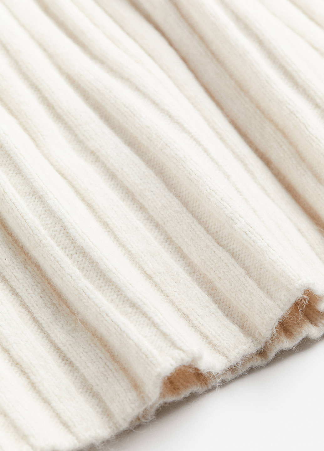 Молочное кэжуал платье силуэтная H&M однотонное