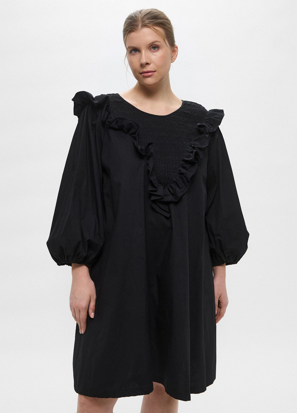 Чорна кежуал сукня H&M однотонна