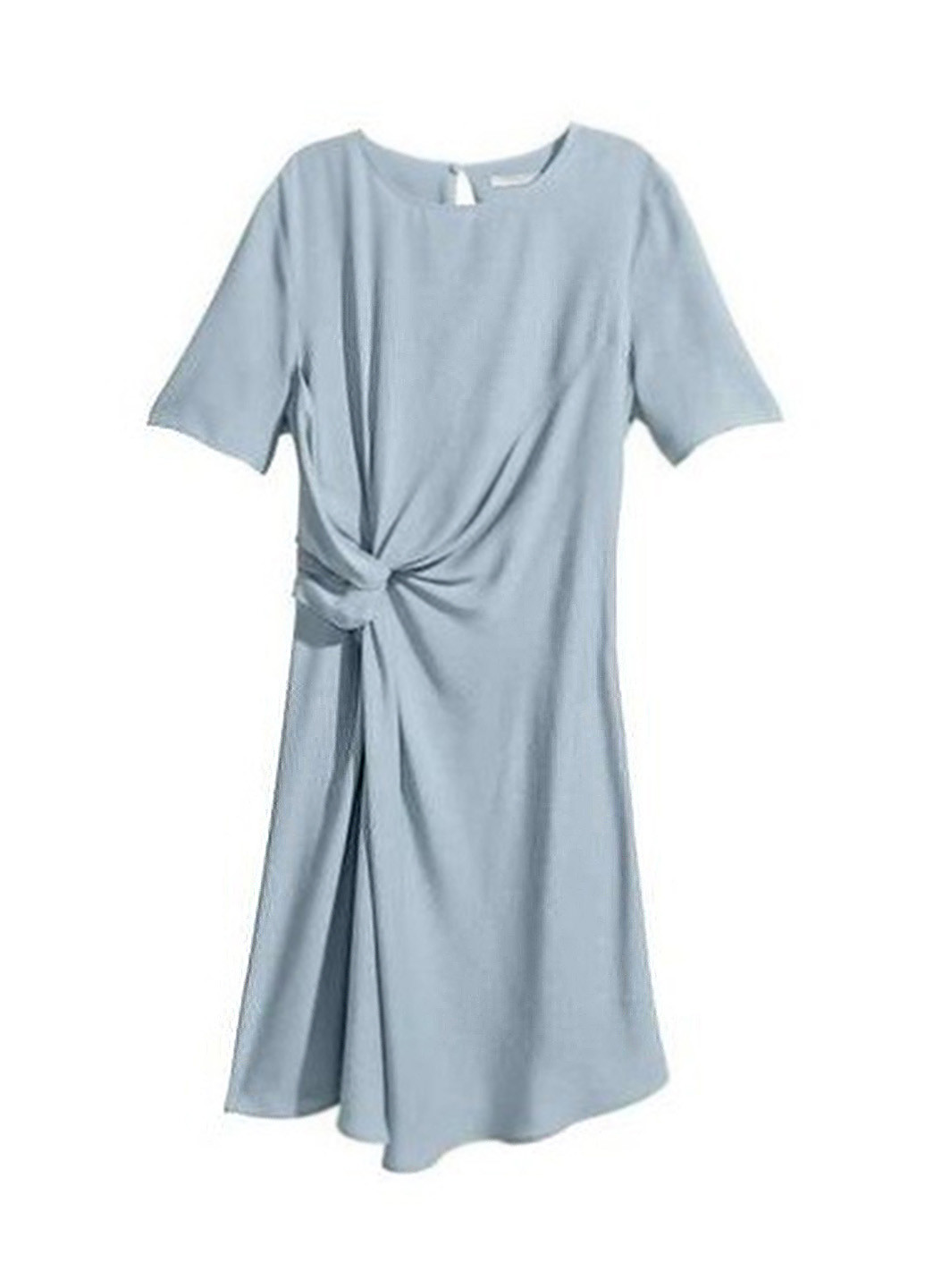 Серо-голубое кэжуал платье а-силуэт H&M однотонное