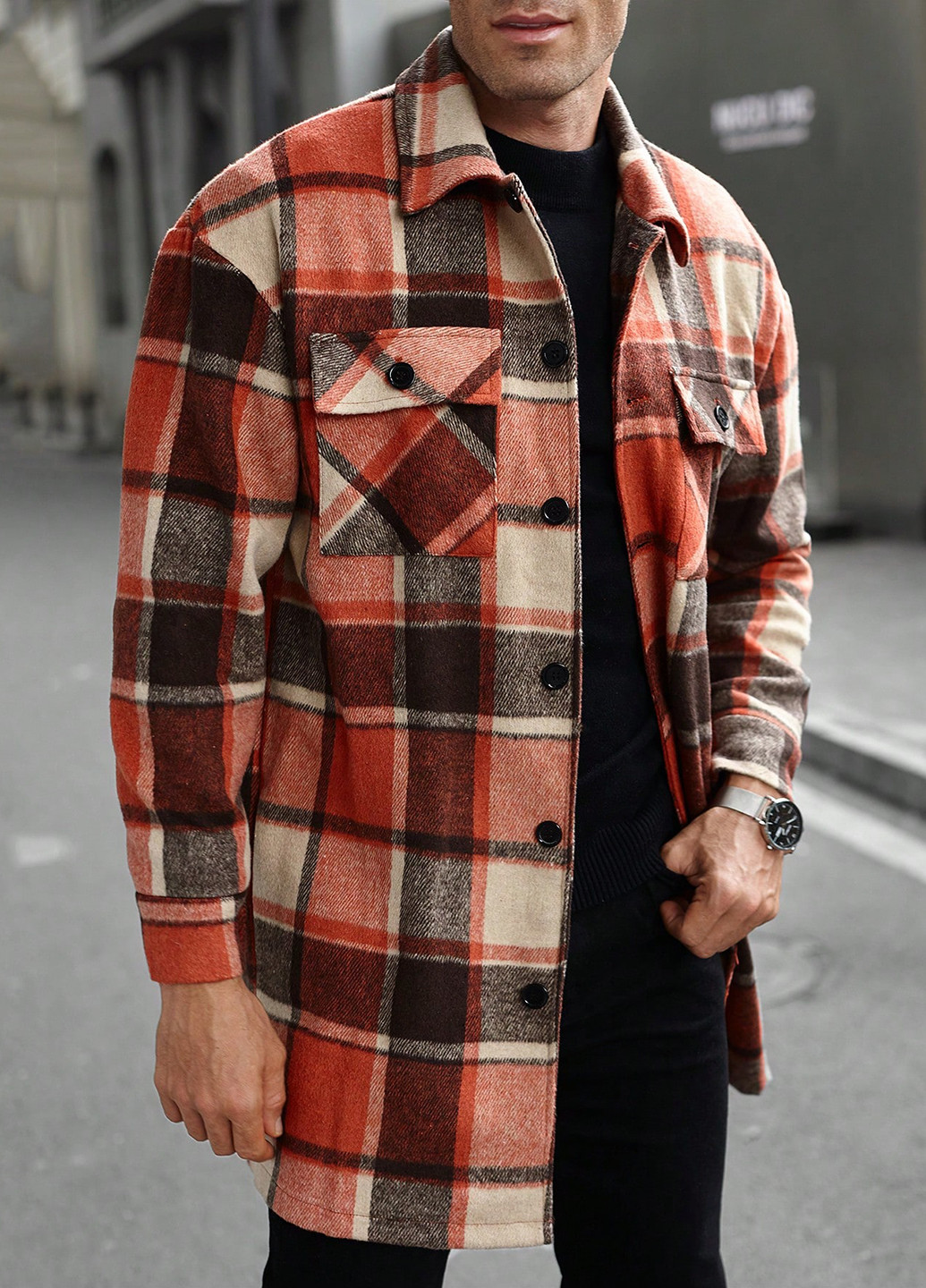 Куртка-сорочка SHEIN (367802309)