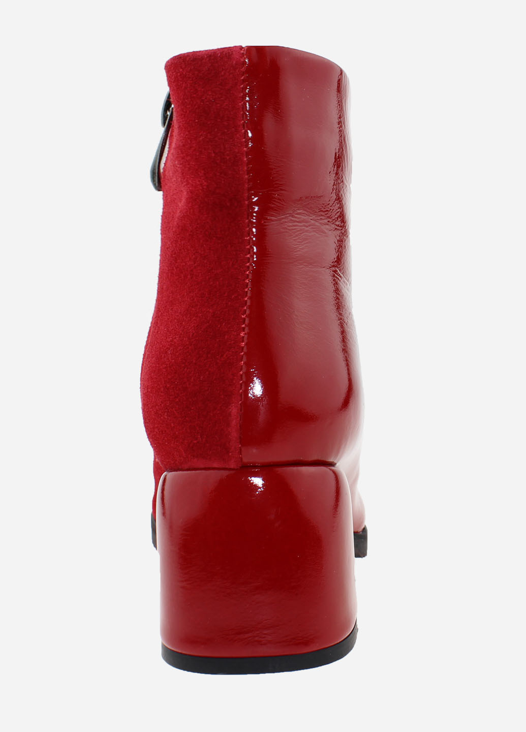 Осенние ботинки rc0127 красный Crisma из натуральной замши