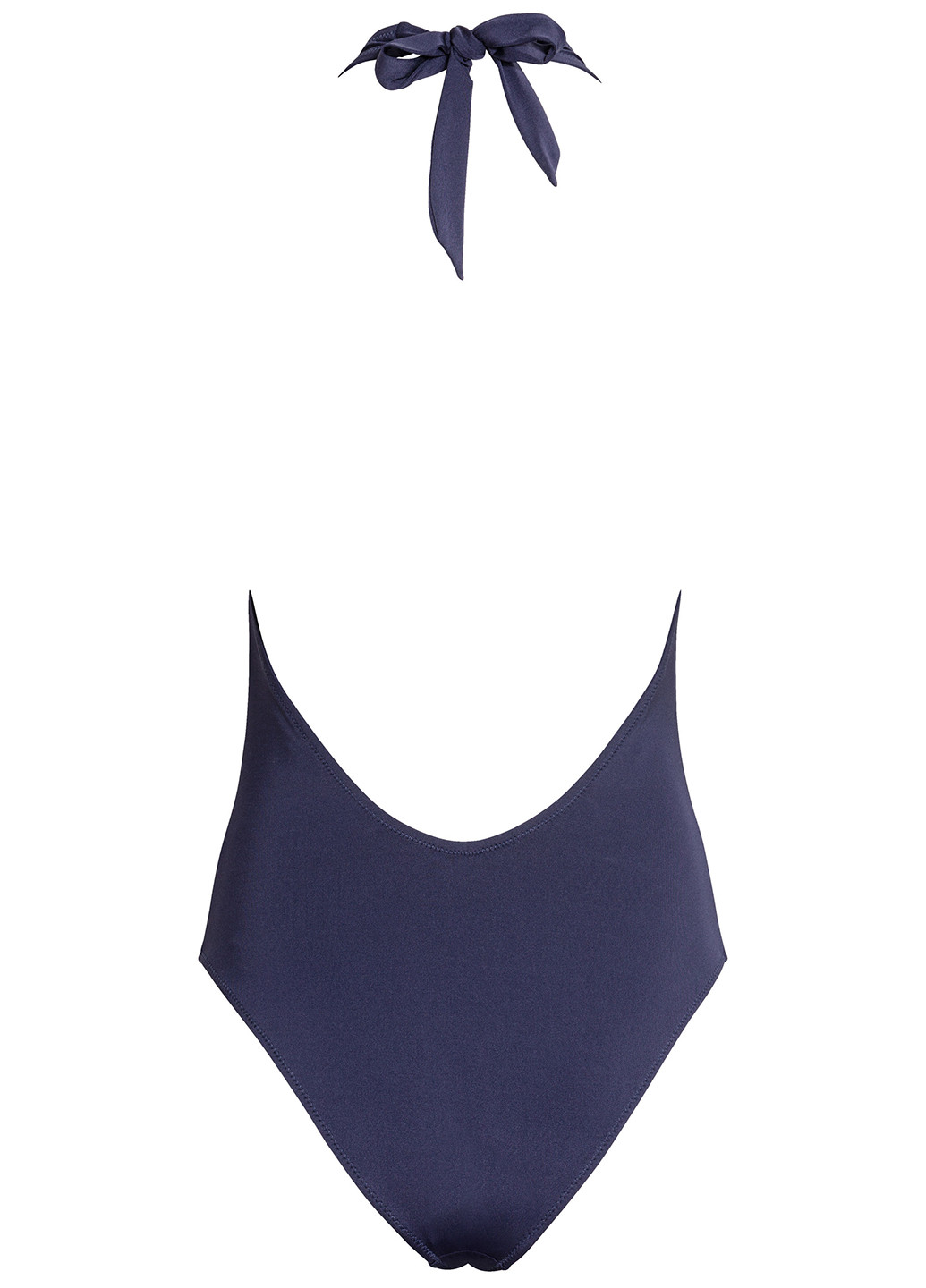 Темно-синий летний купальник слитный H&M