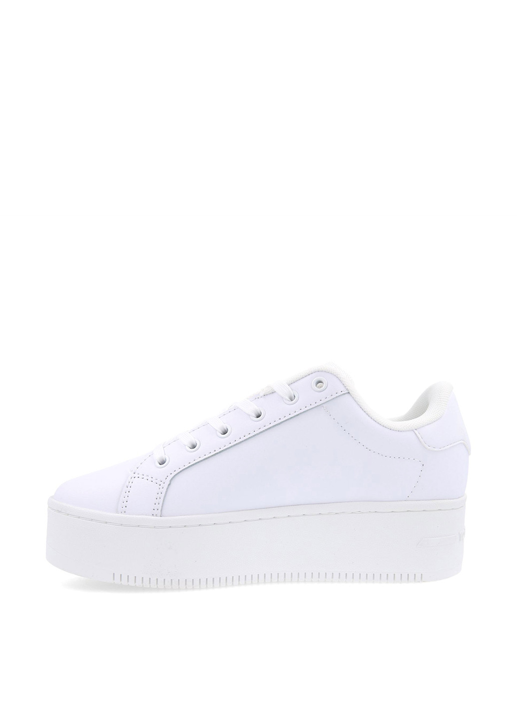 Белые кеды Tommy Jeans ESSENTİAL LEATHER FİNE-CLEAT FLATFORM TRAİNERS