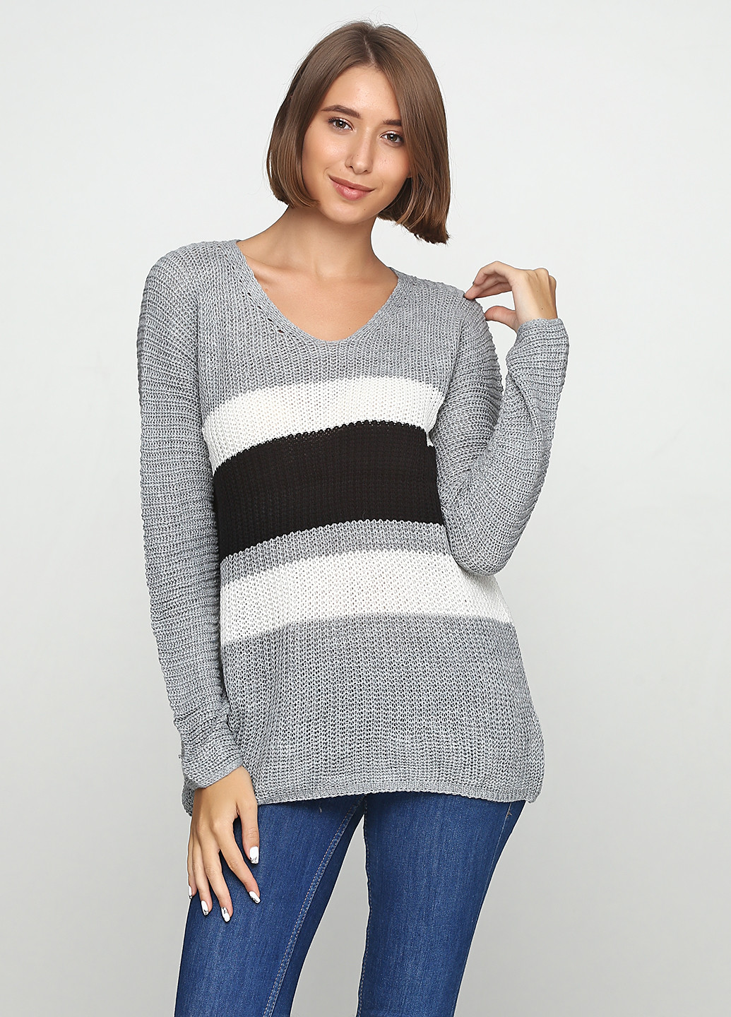 Серый демисезонный пуловер пуловер Eser