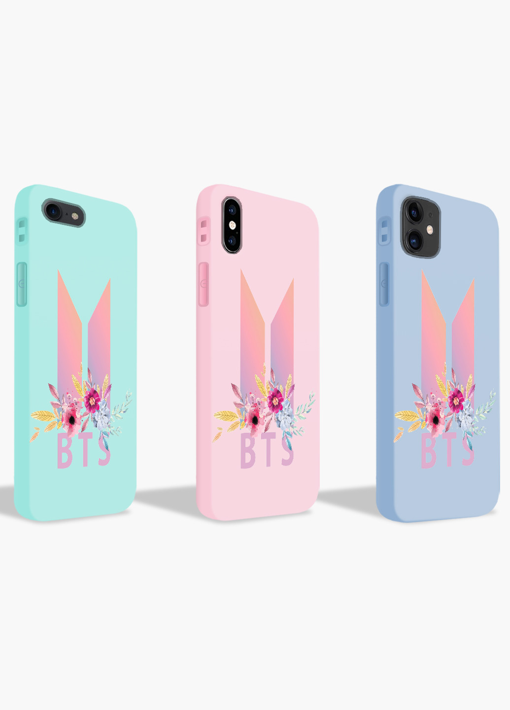 Чехол силиконовый Apple Iphone X БТС (BTS) (6129-1081) MobiPrint (219347361)