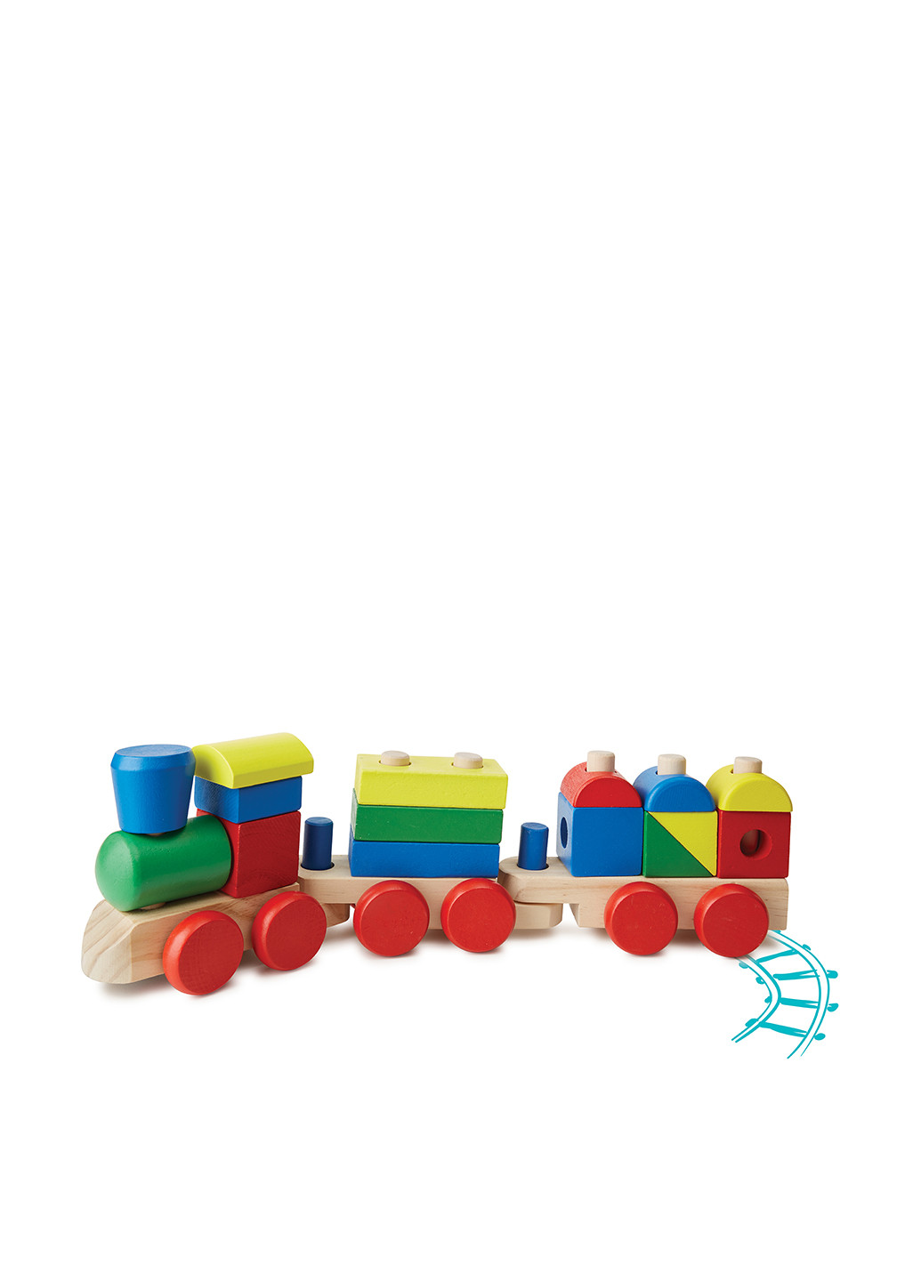 Поїзд із кубиків, 8,9х 14х46,2 см Melissa & Doug (251317571)