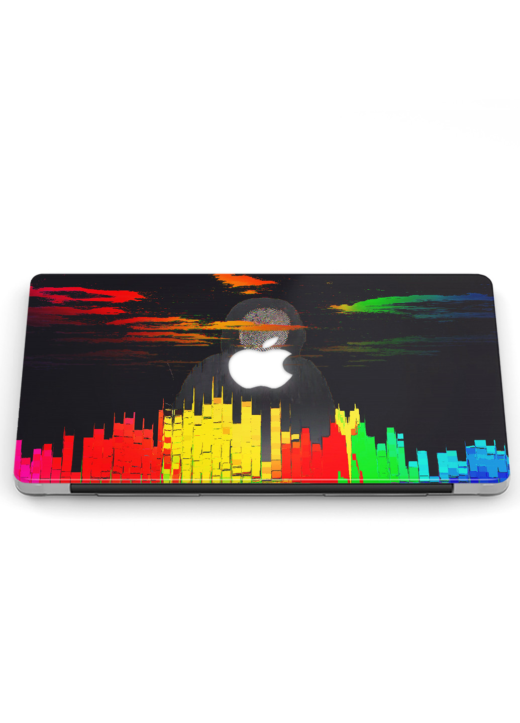 Чохол пластиковий для Apple MacBook Air 13 A1466 / A1369 Абстракція (Glitch art abstract city) (6351-2736) MobiPrint (219124772)