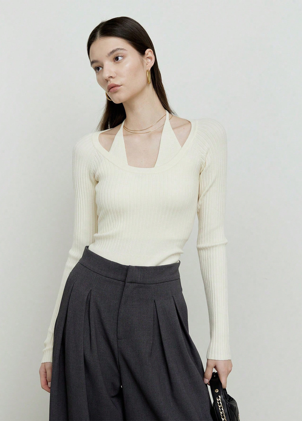 Бежевий демісезонний светр SHEIN