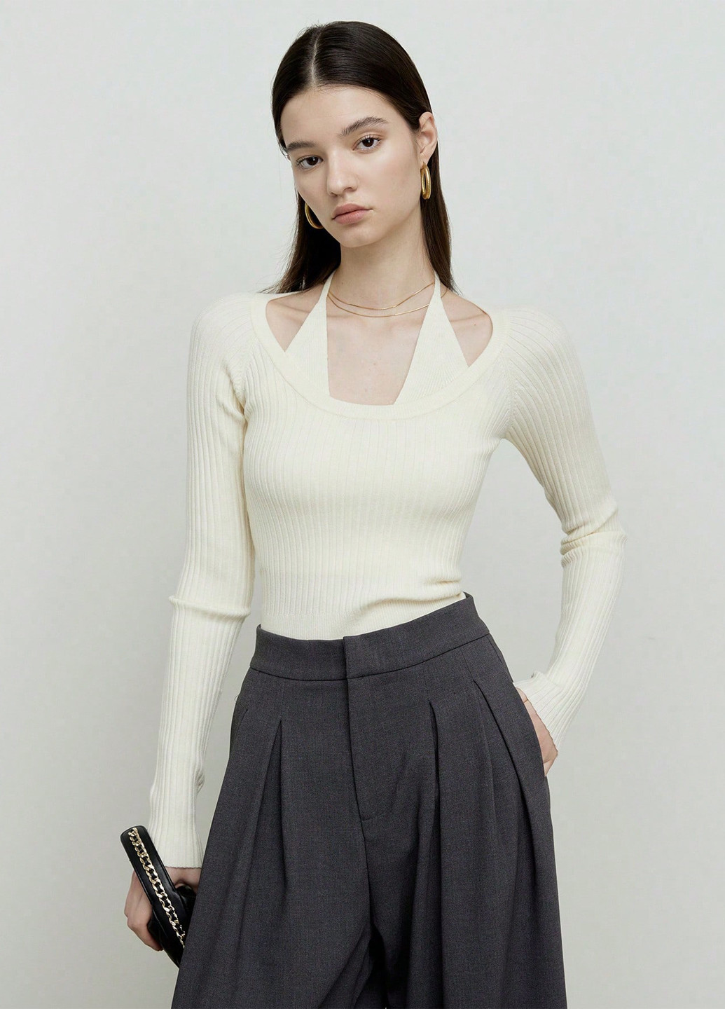 Бежевий демісезонний светр SHEIN