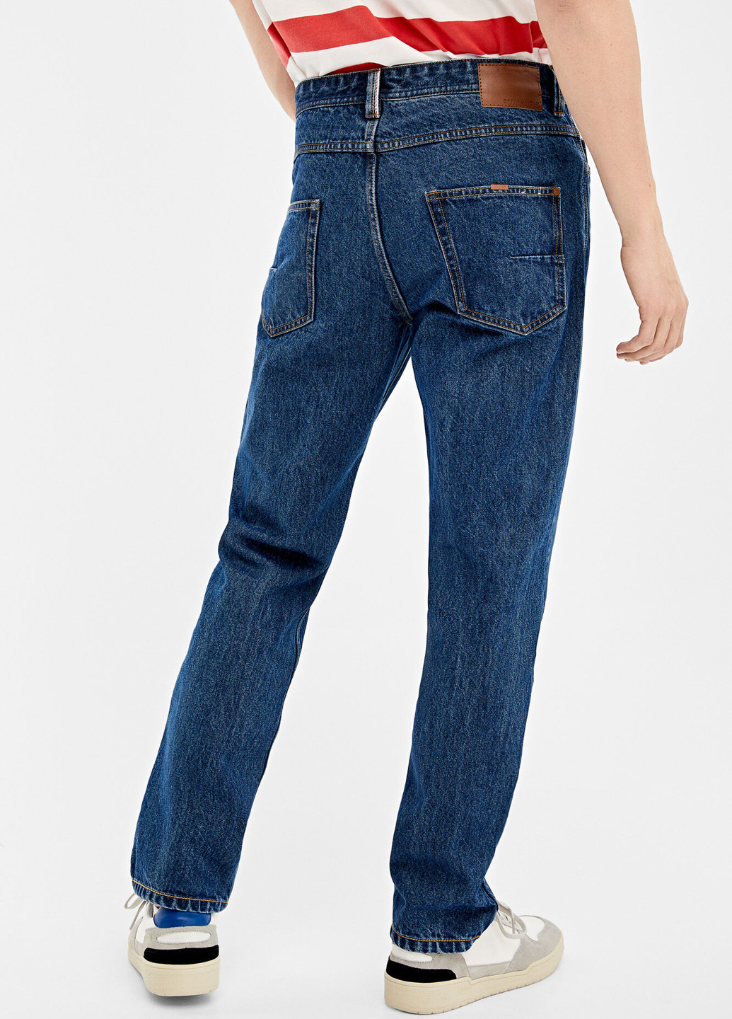 Синие демисезонные прямые джинсы Springfield