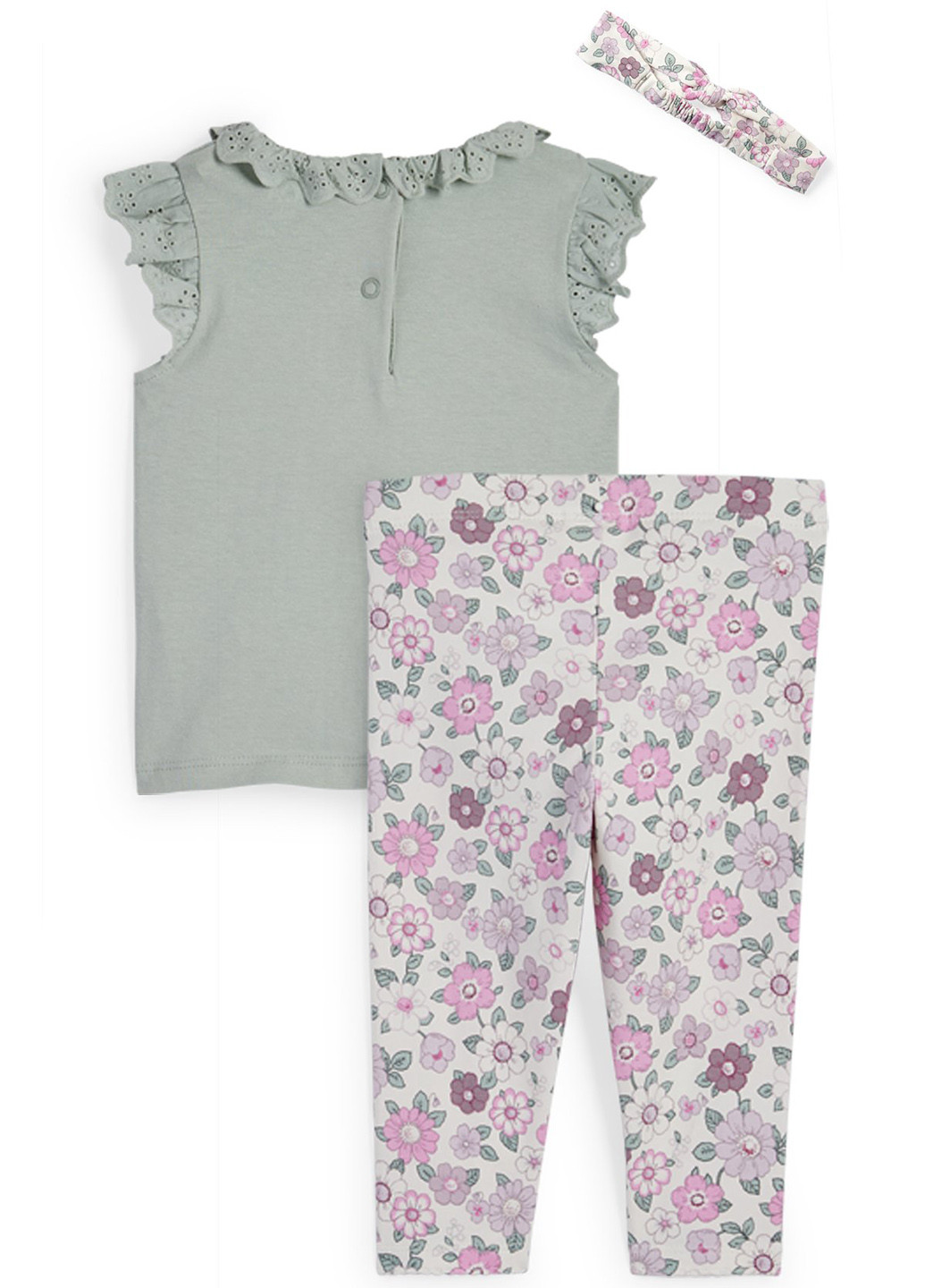 Комбинированный летний комплект (футболка, брюки, повязка) C&A