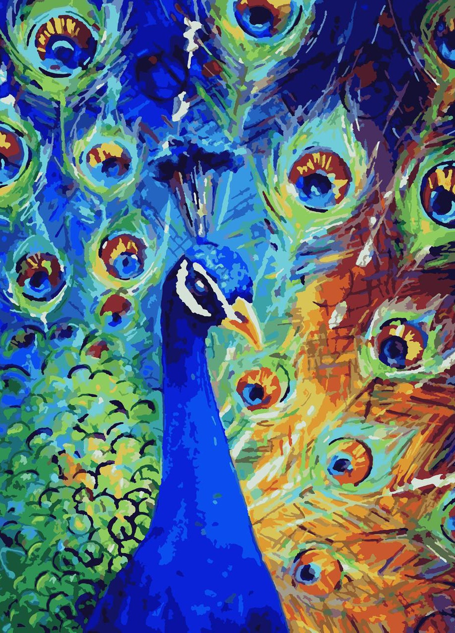 Картин по номерам "Павлин" 40*50см No Brand (254583901)