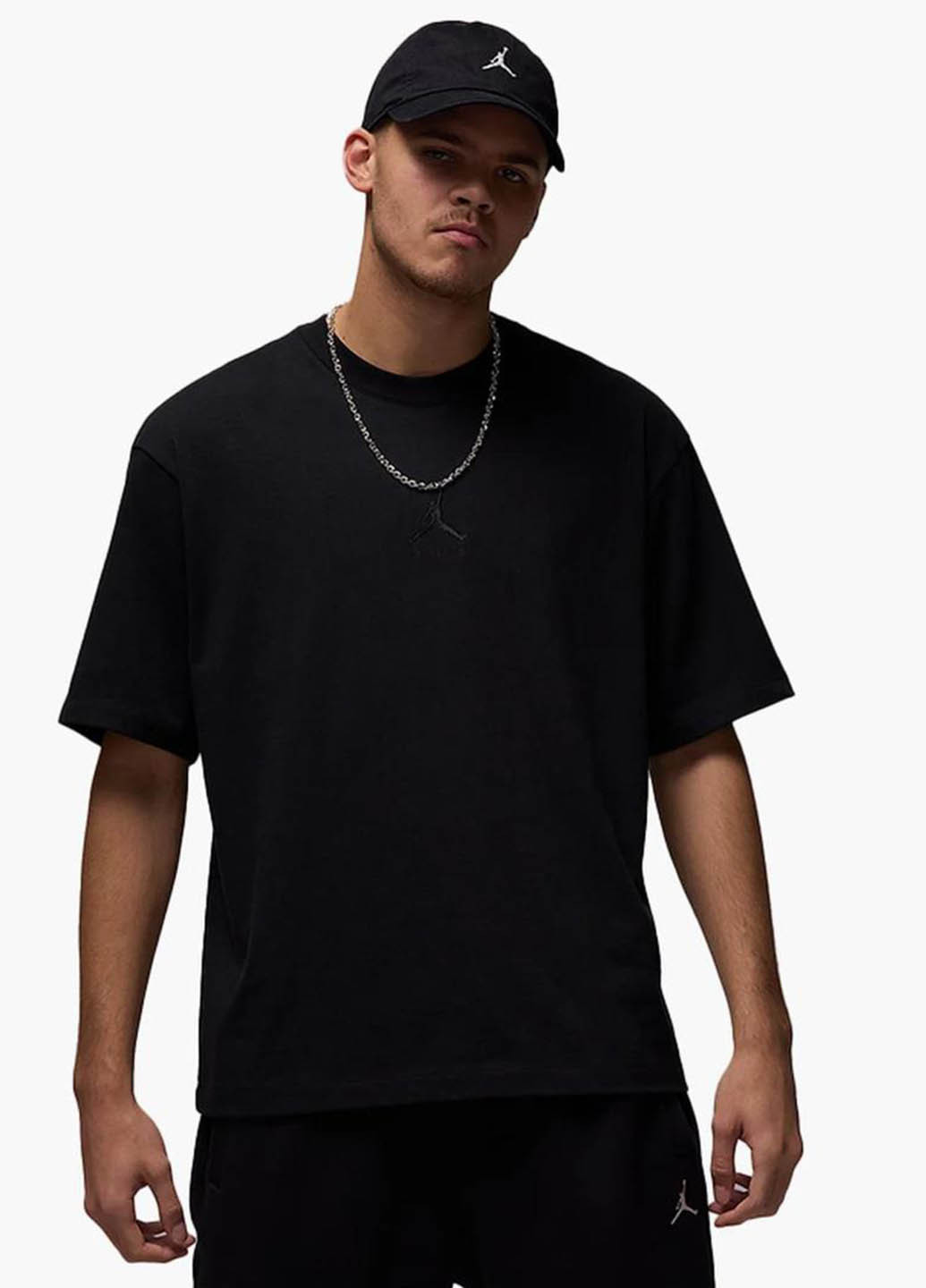 Черная футболка ib7345-010 Jordan M J FLT ESS OVSZ SS CREW