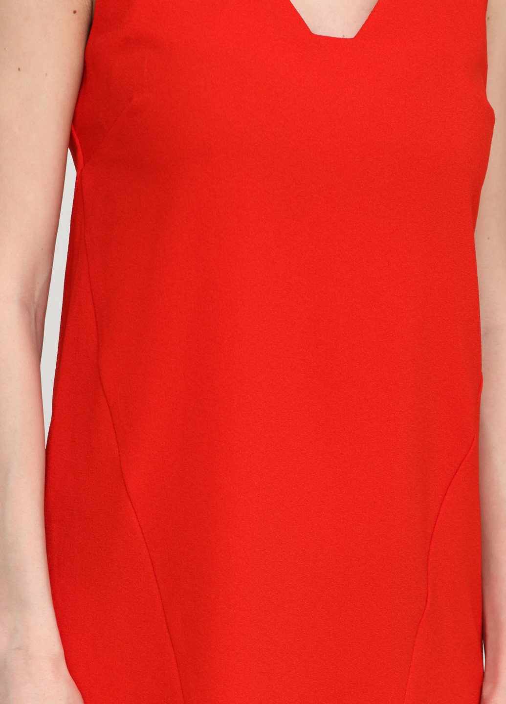 Красное кэжуал платье а-силуэт River Island однотонное
