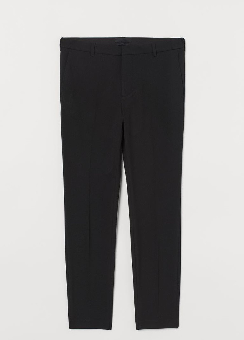 Костюмні штани Skinny Fit Чорний H&M (251841488)